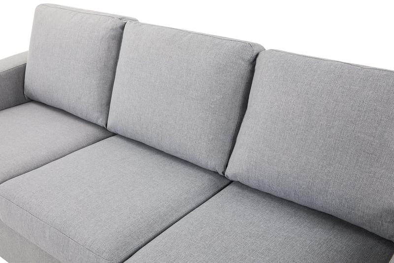 Crazy 3-seters Vendbar L-formet Sjeselongsofa i Stoff - Grå - Møbler - Sofaer - Sofa med sjeselong