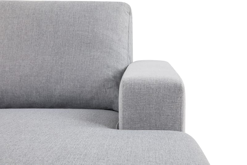 Crazy 3-seters Vendbar L-formet Sjeselongsofa i Stoff - Grå - Møbler - Sofaer - Sofa med sjeselong