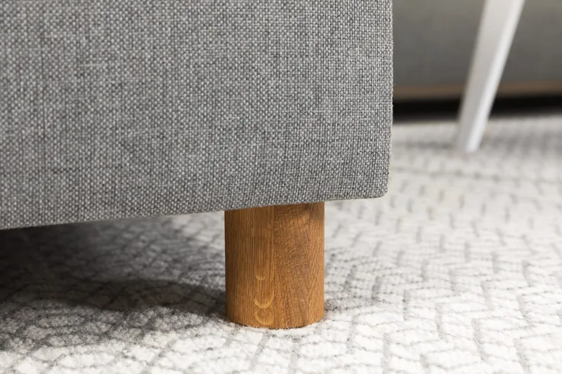 Crazy 3-seters Vendbar L-formet Sjeselongsofa i Stoff - Grå - Møbler - Sofaer - Sofa med sjeselong - 3 seters sofa med divan