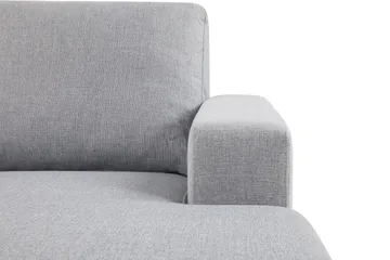 Crazy 3-seters Vendbar L-formet Sjeselongsofa i Stoff - Grå - Møbler - Sofaer - Sofa med sjeselong