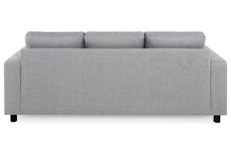 Crazy 3-seters Vendbar L-formet Sjeselongsofa i Stoff - Grå - Møbler - Sofaer - Sofa med sjeselong