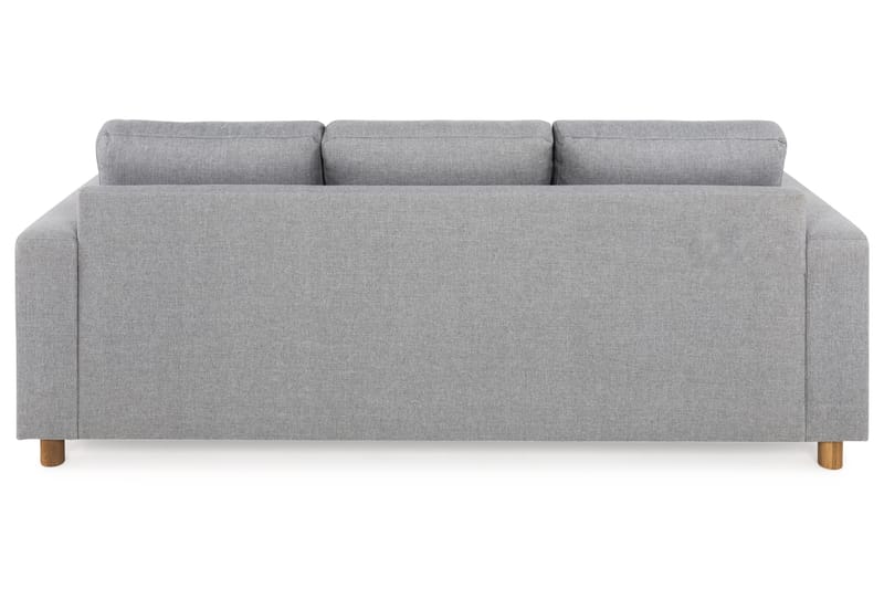 Crazy 3-seters Vendbar L-formet Sjeselongsofa i Stoff - Grå - Møbler - Sofaer - Sofa med sjeselong