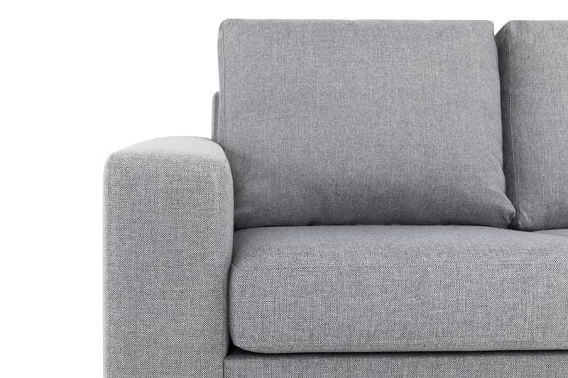 Crazy 3-seters Vendbar L-formet Sjeselongsofa i Stoff - Grå - Møbler - Sofaer - Sofa med sjeselong