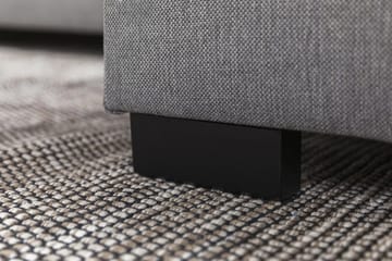 Crazy 3-seters Vendbar L-formet Sjeselongsofa i Stoff - Grå - Møbler - Sofaer - Sofa med sjeselong