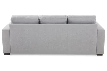 Crazy 3-seters Vendbar L-formet Sjeselongsofa i Stoff - Grå - Møbler - Sofaer - Sofa med sjeselong