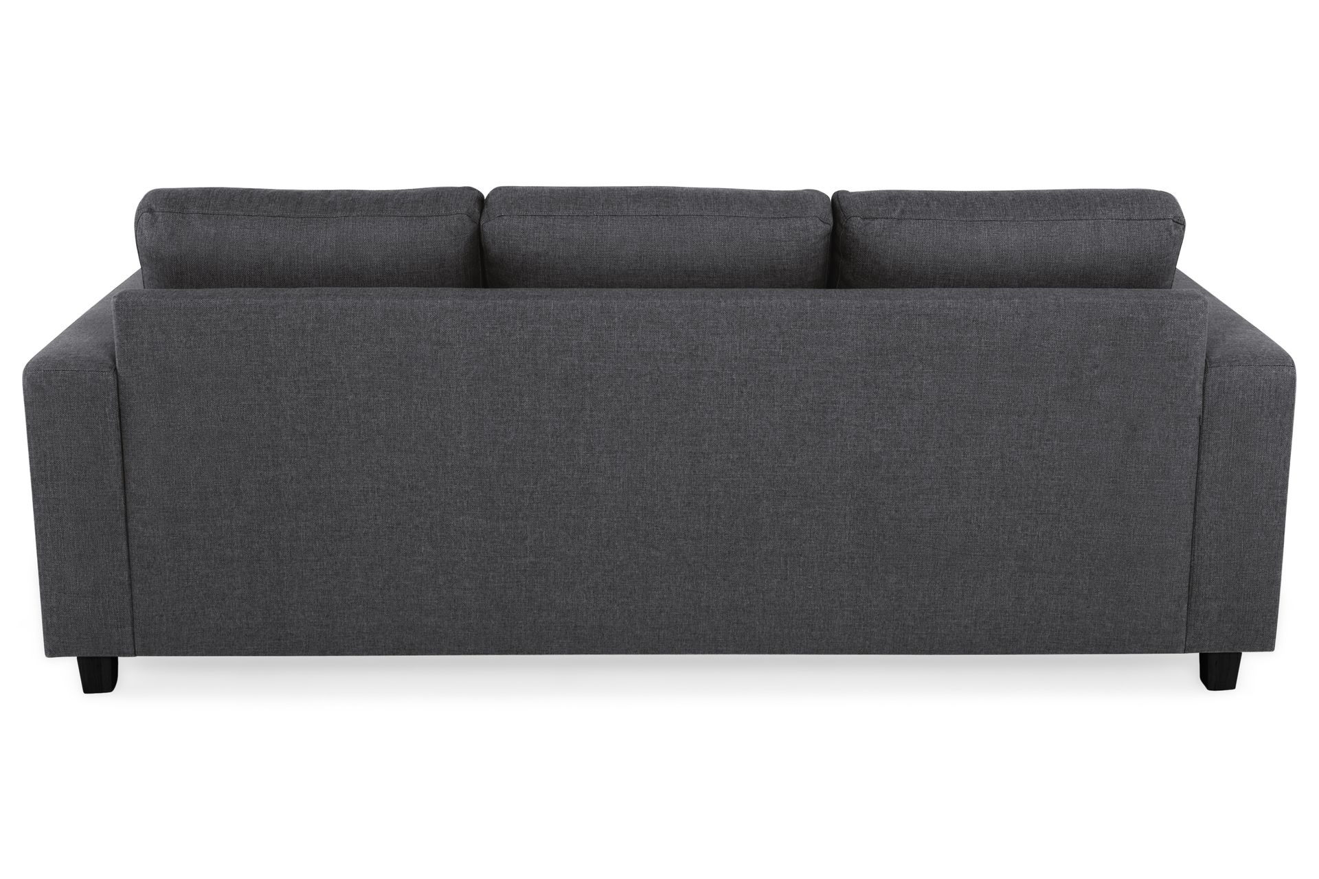 Crazy 3-seters Vendbar L-formet Sjeselongsofa i Stoff - Mørk grå - Møbler - Sofaer - Sofa med sjeselong