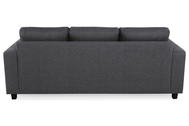 Crazy 3-seters Vendbar L-formet Sjeselongsofa i Stoff - Mørk grå - Møbler - Sofaer - Sofa med sjeselong
