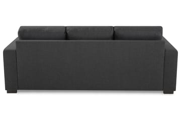 Crazy 3-seters Vendbar L-formet Sjeselongsofa i Stoff - Mørk grå - Møbler - Sofaer - Sofa med sjeselong