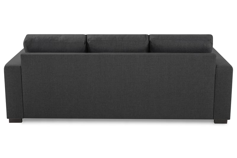 Crazy 3-seters Vendbar L-formet Sjeselongsofa i Stoff - Mørk grå - Møbler - Sofaer - Sofa med sjeselong