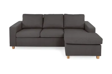 Crazy 3-seters Vendbar L-formet Sjeselongsofa i Stoff