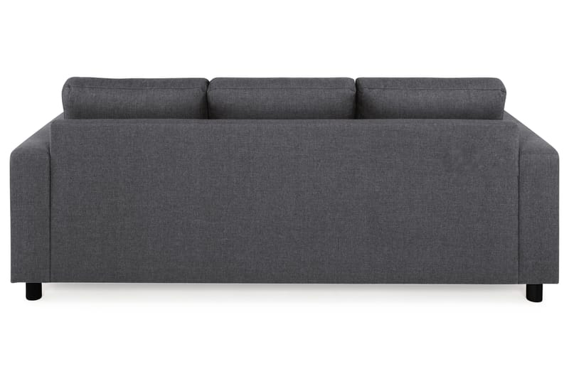 Crazy 3-seters Vendbar L-formet Sjeselongsofa i Stoff - Mørk grå - Møbler - Sofaer - Sofa med sjeselong
