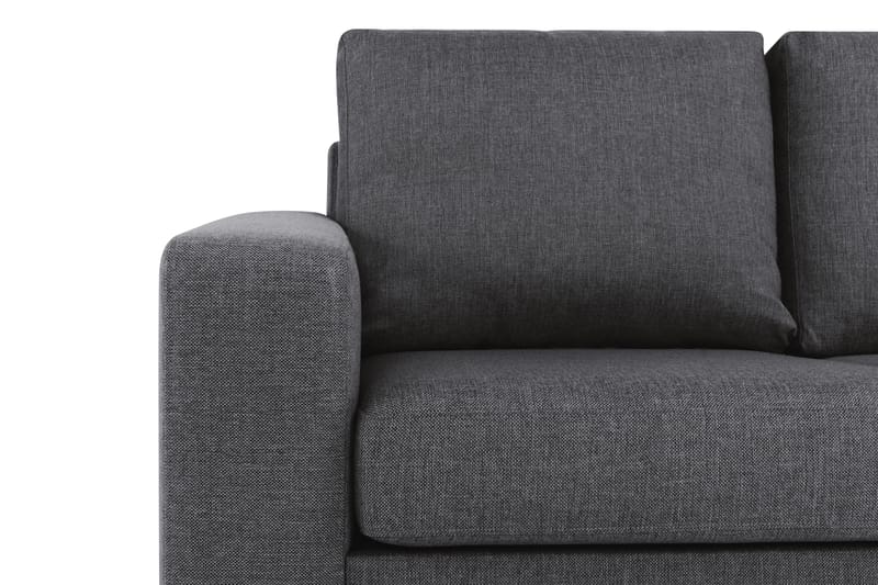 Crazy 3-seters Vendbar L-formet Sjeselongsofa i Stoff - Mørk grå - Møbler - Sofaer - Sofa med sjeselong