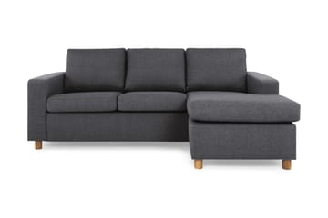 Crazy 3-seters Vendbar L-formet Sjeselongsofa i Stoff