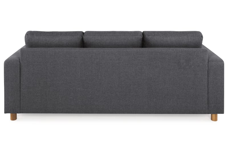 Crazy 3-seters Vendbar L-formet Sjeselongsofa i Stoff - Mørk grå - Møbler - Sofaer - Sofa med sjeselong