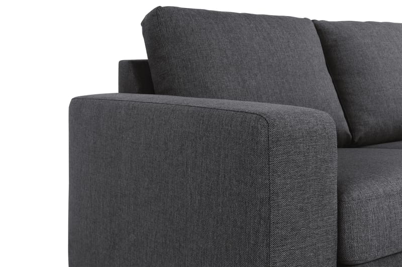 Crazy 3-seters Vendbar L-formet Sjeselongsofa i Stoff - Mørk grå - Møbler - Sofaer - Sofa med sjeselong