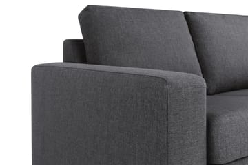 Crazy 3-seters Vendbar L-formet Sjeselongsofa i Stoff - Mørk grå - Møbler - Sofaer - Sofa med sjeselong