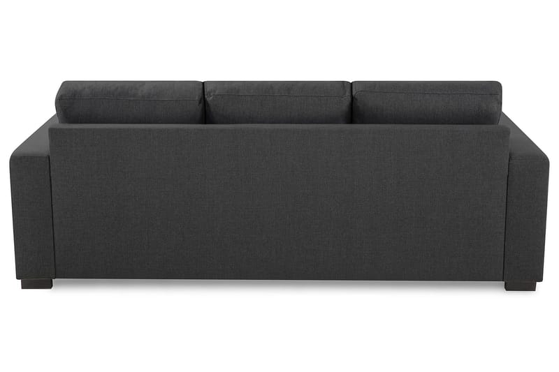 Crazy 3-seters Vendbar L-formet Sjeselongsofa i Stoff - Mørk grå - Møbler - Sofaer - Sofa med sjeselong - 3 seters sofa med divan