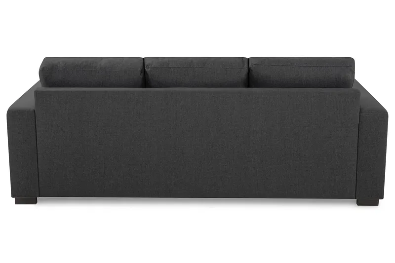Crazy 3-seters Vendbar L-formet Sjeselongsofa i Stoff - Mørk grå - Møbler - Sofaer - Sofa med sjeselong - 3 seters sofa med divan