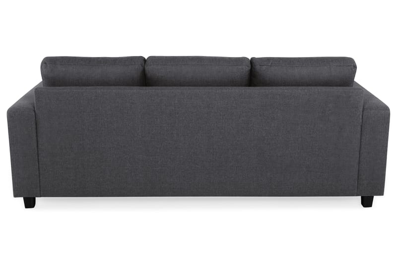 Crazy 3-seters Vendbar L-formet Sjeselongsofa i Stoff - Mørk grå - Møbler - Sofaer - Sofa med sjeselong - 3 seters sofa med divan