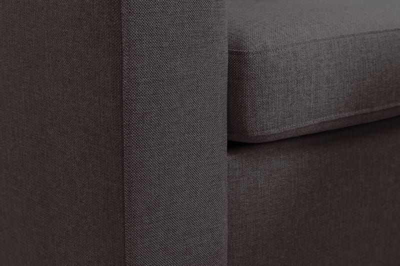 Crazy 3-seters Vendbar L-formet Sjeselongsofa i Stoff - Mørk grå - Møbler - Sofaer - Sofa med sjeselong - 3 seters sofa med divan