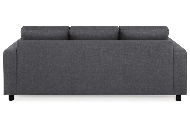 Crazy 3-seters Vendbar L-formet Sjeselongsofa i Stoff - Mørkegrå - Møbler - Sofaer - Sofa med sjeselong