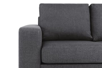 Crazy 3-seters Vendbar L-formet Sjeselongsofa i Stoff - Mørkegrå - Møbler - Sofaer - Sofa med sjeselong