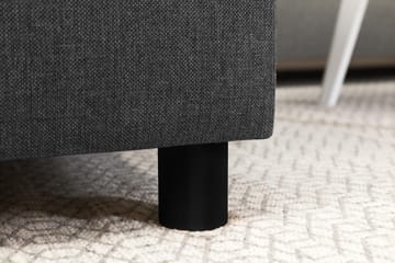 Crazy 3-seters Vendbar L-formet Sjeselongsofa i Stoff - Mørkegrå - Møbler - Sofaer - Sofa med sjeselong