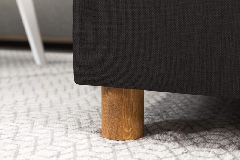 Crazy 3-seters Venstrevendt L-formet Sjeselongsofa i Stoff - Antrasitt - Møbler - Sofaer - Sofa med sjeselong - 3 seters sofa med divan