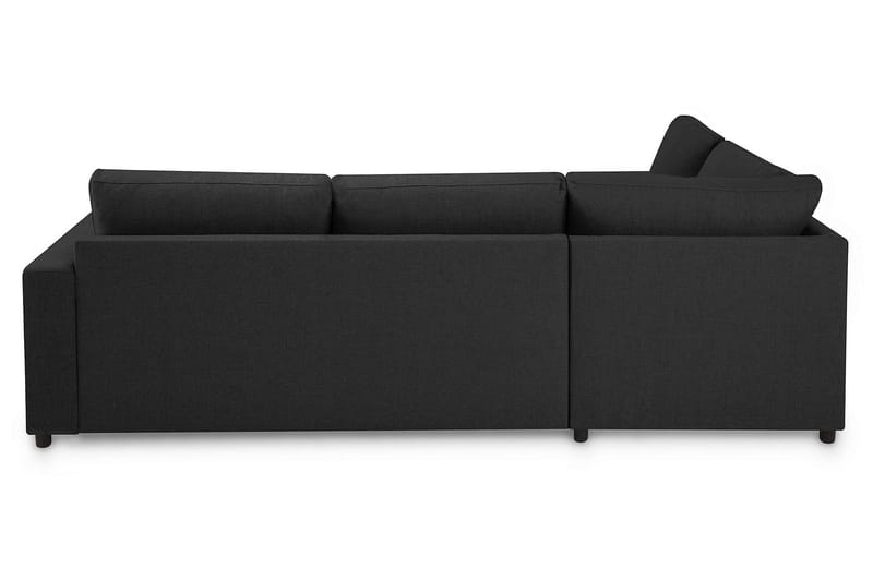 Crazy 3-seters Venstrevendt L-formet Sjeselongsofa i Stoff - Antrasitt - Møbler - Sofaer - Sofa med sjeselong