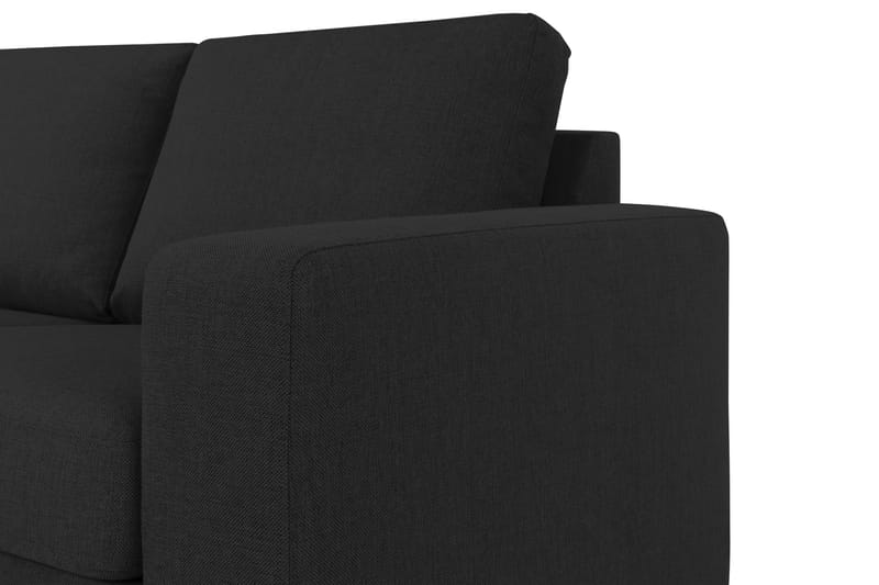 Crazy 3-seters Venstrevendt L-formet Sjeselongsofa i Stoff - Antrasitt - Møbler - Sofaer - Sofa med sjeselong - 3 seters sofa med divan