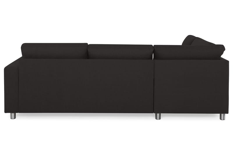 Crazy 3-seters Venstrevendt L-formet Sjeselongsofa i Stoff - Antrasitt - Møbler - Sofaer - Sofa med sjeselong