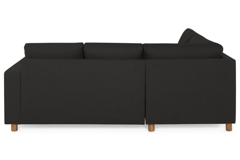 Crazy 3-seters Venstrevendt L-formet Sjeselongsofa i Stoff - Antrasitt - Møbler - Sofaer - Sofa med sjeselong