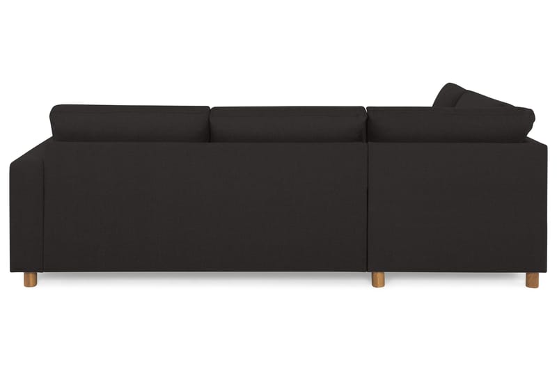 Crazy 3-seters Venstrevendt L-formet Sjeselongsofa i Stoff - Antrasitt - Møbler - Sofaer - Sofa med sjeselong