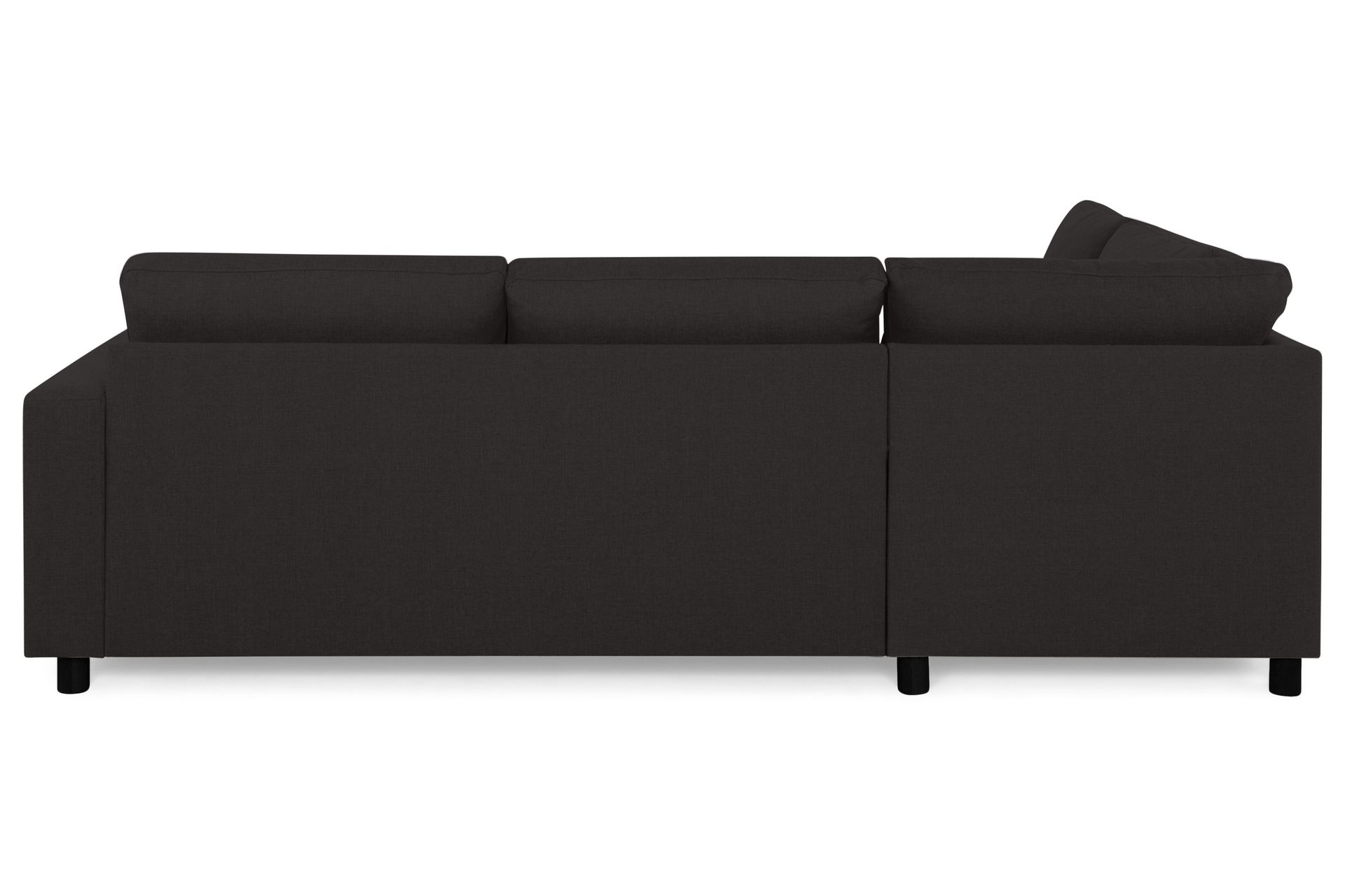 Crazy 3-seters Venstrevendt L-formet Sjeselongsofa i Stoff - Antrasitt - Møbler - Sofaer - Sofa med sjeselong