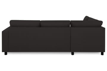 Crazy 3-seters Venstrevendt L-formet Sjeselongsofa i Stoff - Antrasitt - Møbler - Sofaer - Sofa med sjeselong