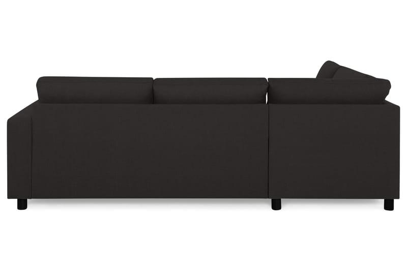 Crazy 3-seters Venstrevendt L-formet Sjeselongsofa i Stoff - Antrasitt - Møbler - Sofaer - Sofa med sjeselong