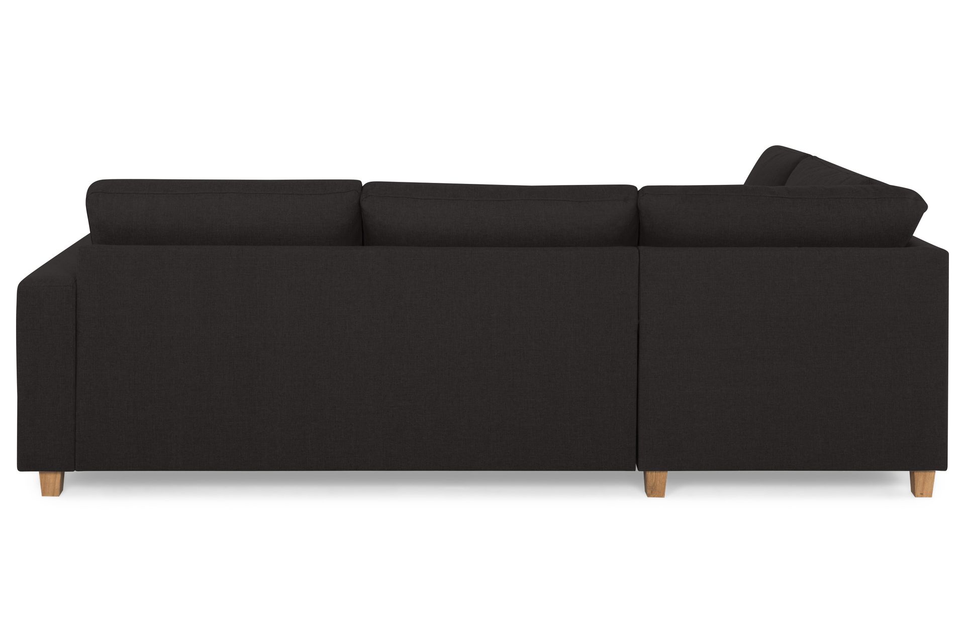 Crazy 3-seters Venstrevendt L-formet Sjeselongsofa i Stoff - Antrasitt - Møbler - Sofaer - Sofa med sjeselong