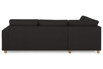 Crazy 3-seters Venstrevendt L-formet Sjeselongsofa i Stoff - Antrasitt - Møbler - Sofaer - Sofa med sjeselong