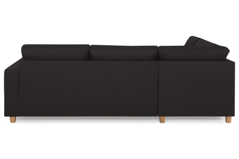 Crazy 3-seters Venstrevendt L-formet Sjeselongsofa i Stoff - Antrasitt - Møbler - Sofaer - Sofa med sjeselong
