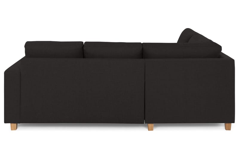 Crazy 3-seters Venstrevendt L-formet Sjeselongsofa i Stoff - Antrasitt - Møbler - Sofaer - Sofa med sjeselong