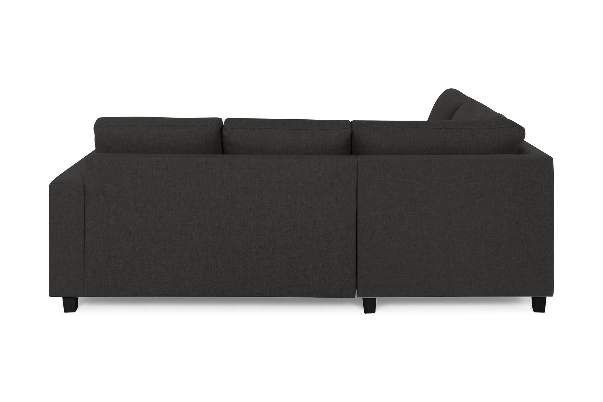 Crazy 3-seters Venstrevendt L-formet Sjeselongsofa i Stoff - Antrasitt - Møbler - Sofaer - Sofa med sjeselong