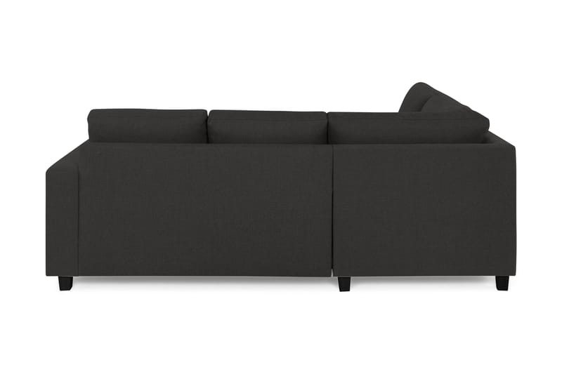 Crazy 3-seters Venstrevendt L-formet Sjeselongsofa i Stoff - Antrasitt - Møbler - Sofaer - Sofa med sjeselong