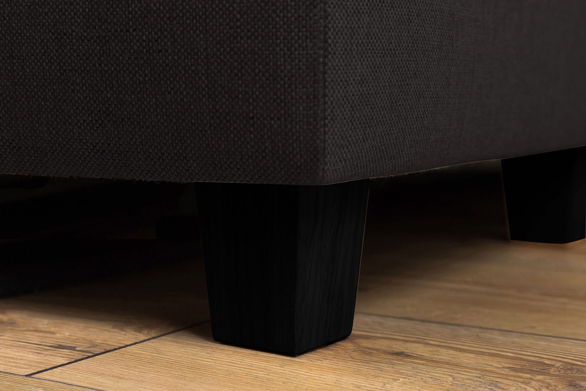Crazy 3-seters Venstrevendt L-formet Sjeselongsofa i Stoff - Antrasitt - Møbler - Sofaer - Sofa med sjeselong