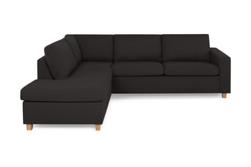 Crazy 3-seters Venstrevendt L-formet Sjeselongsofa i Stoff