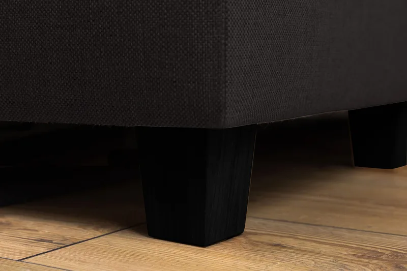 Crazy 3-seters Venstrevendt L-formet Sjeselongsofa i Stoff - Antrasitt - Møbler - Sofaer - Sofa med sjeselong - 2 seters sofa med divan