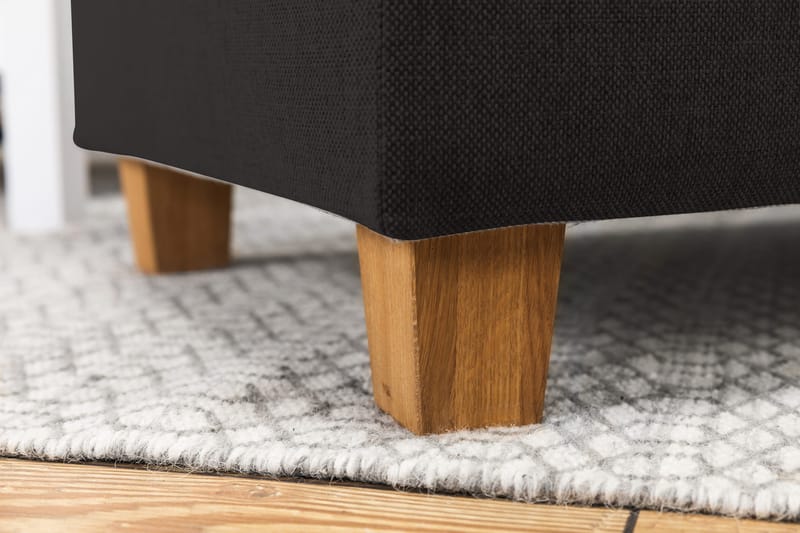 Crazy 3-seters Venstrevendt L-formet Sjeselongsofa i Stoff - Antrasitt - Møbler - Sofaer - Sofa med sjeselong - 3 seters sofa med divan