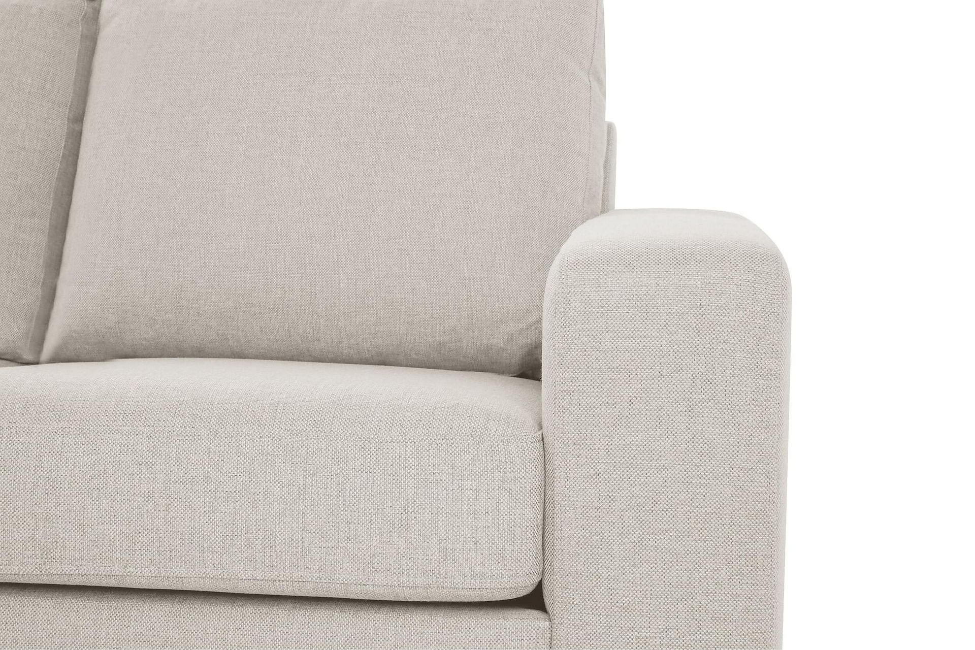 Crazy 3-seters Venstrevendt L-formet Sjeselongsofa i Stoff - Beige - Møbler - Sofaer - Sofa med sjeselong
