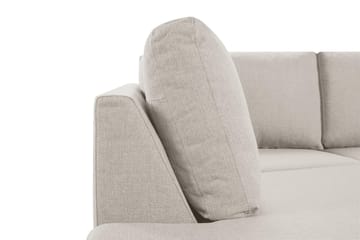 Crazy 3-seters Venstrevendt L-formet Sjeselongsofa i Stoff - Beige - Møbler - Sofaer - Sofa med sjeselong