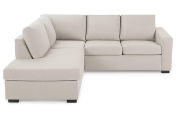 Crazy 3-seters Venstrevendt L-formet Sjeselongsofa i Stoff - Beige - Møbler - Sofaer - Sofa med sjeselong