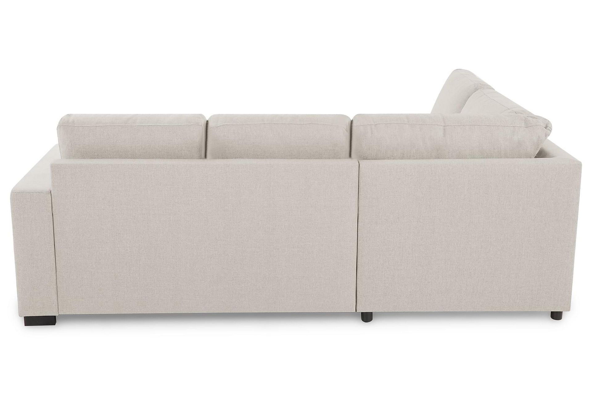 Crazy 3-seters Venstrevendt L-formet Sjeselongsofa i Stoff - Beige - Møbler - Sofaer - Sofa med sjeselong